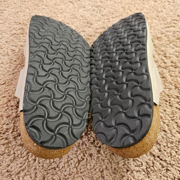 Birkenstock Arizona Sandals Womens 10 EU41 Pull Up Stone Leather 1003154 w Box - Picture 8 of 10